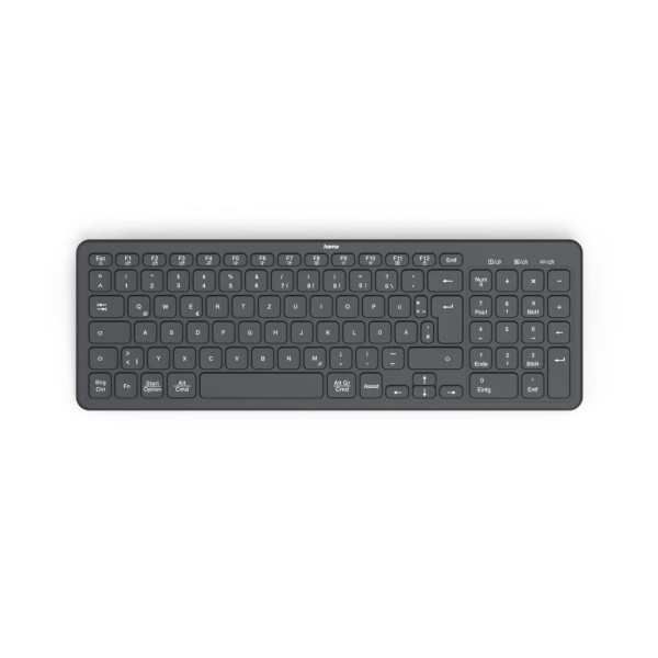 HAMA Multi-Device-Tastatur WK-300 kabellos Funk/Bluetooth Schw. QWERTZ (001 00173057