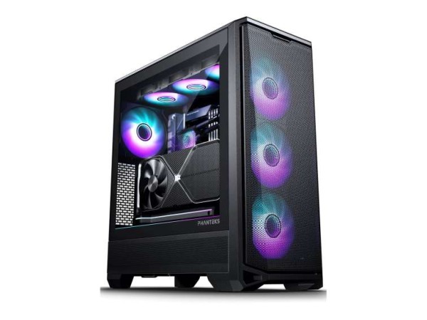PHANTEKS Eclipse G400A Midi-Tower Tempered Glass D-RGB - schwarz (PH-EC400G PH-EC400GA_DBK01