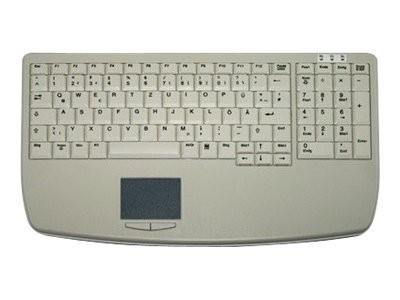 CHERRY CHERRY Industry 4.0 Notebook Style Ultraflat Touchpad Keyboard with NumPad - Corded - QWERTY - Light