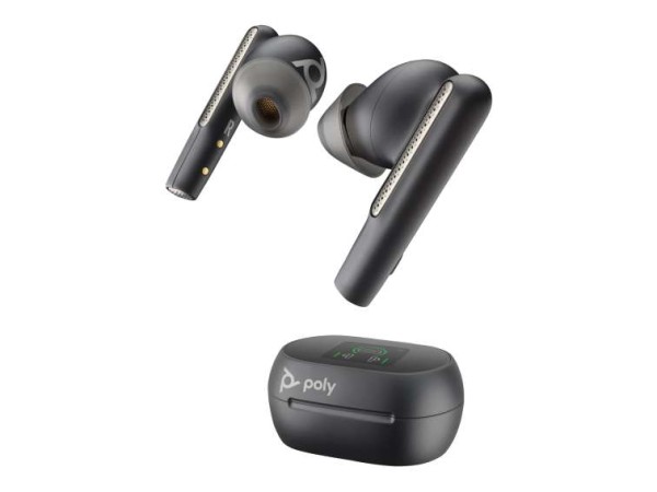 HP Poly Voyager Free 60+ UC Carbon Black Earbuds +BT700 USB-C Adapter +Touc 7Y8G4AA