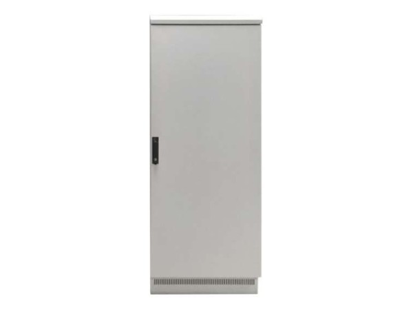 EFB ELEKTRONIK 19" Netzwerkschrank 24HE 600x600,IP55,vorm. Sockel,RAL7035 692524IP55.GR