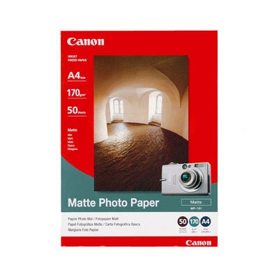 Original Canon Fotopapier MP101, matt, 170g/qm, A4, 50 Blatt