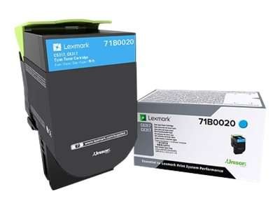 LEXMARK CS/CX 317, 417, 517 Tonerkassette Cyan 71B0020