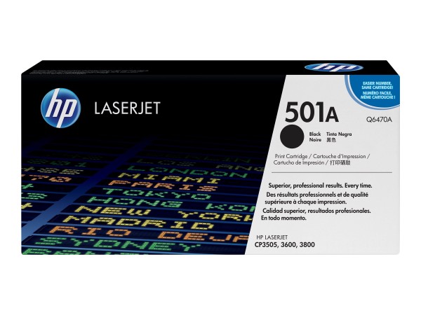 HP HP 501A Schwarz LaserJet Tonerpatrone (Q6470A)