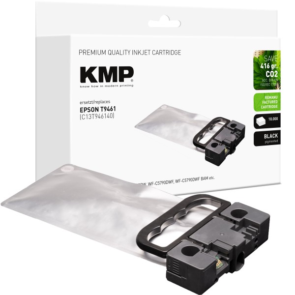 KMP KMP Patrone Epson T9461 black 10000 S. remanufactured