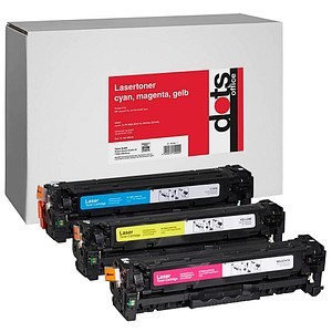 DOTS DOTS cyan magenta yellow toner compatible with 3x 305A CF370AM set of 3