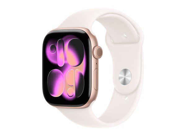 APPLE Watch S11 Aluminium Cellular 46mm Rosegold (Sportarmband blassrosa) M MFCJ4ZR/A