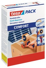 tesapack Handabroller COMFORT 6400 für Verpackungsklebeband