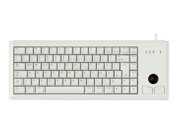 CHERRY G84-4400LUBEU-0 Tastatur USB trackball mit Euro symbol (US) grau G84-4400LUBEU-0