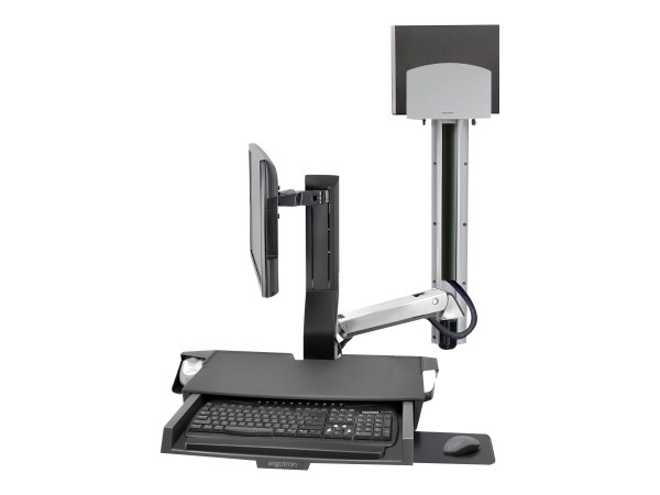 ERGOTRON SV COMBO ARM, WORKSURFACE, PRE-CONFIGURATION, MEDIUM CPU HOLDER, I 45-595-026