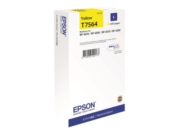 EPSON EPSON T7564 L Größe Gelb Tintenpatrone