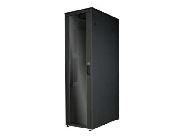 DIGITUS 47HE Netzwerkschrank Unique 2276x600x1000mm Farbe Schwarz RAL 9005 DN-19 47U-6/10-B-1