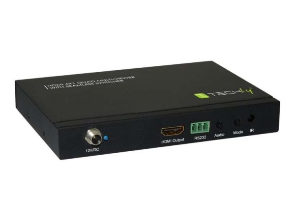 TECHLY HDMI Switch 4X1 Quad Multi-Viewer IDATA-HDMI-41MV
