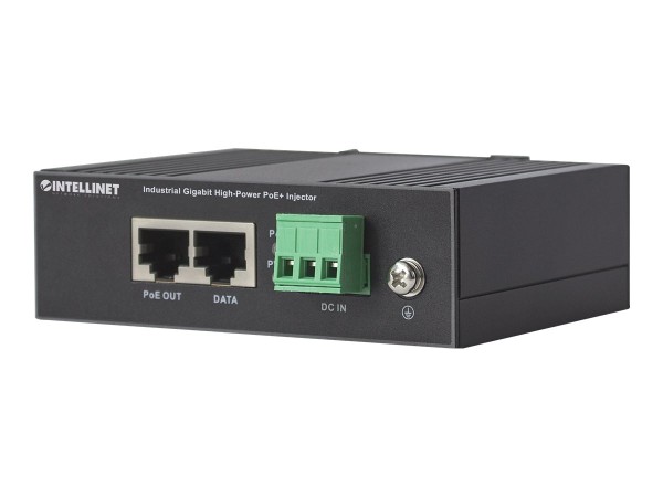 INTELLINET Gigabit High-Power PoE+Industrie-Injektor 1x30W 561365