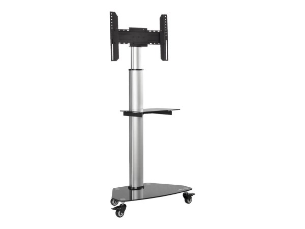 EATON EATON TRIPPLITE Premier Rolling TV Cart for 93,98cm 37Zoll to 177,8cm 70Zoll Displays Black Glass Ba