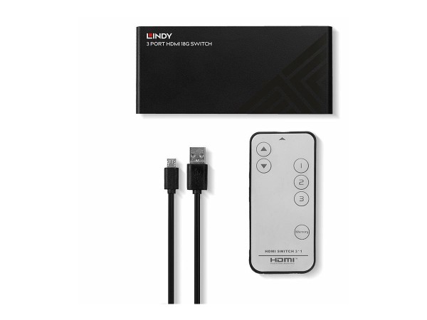 LINDY LINDY 3 Port HDMI 18G Switch