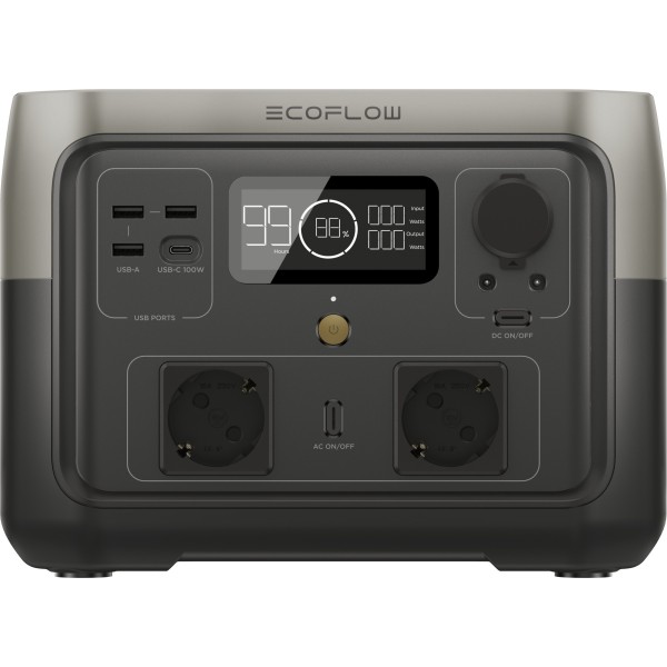 ECOFLOW RIVER 2 Max EU - Tragbare Powerstation ZMR610-B-EU