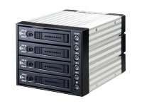 JOUJYE HDD Gehäuse für 4 Festplatten schwarz 15 pin SATA Support hot swap 4 ST-3141SS SAS/SATA