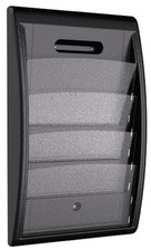 PAPERFLOW Wand-Prospekthalter Quick fit, 4 Fächer, grau