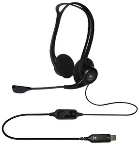 Logitech PC Headset 960 USB, schwarz, USB-Anschluss