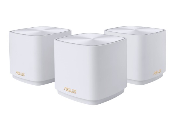 ASUS ZenWiFi XD4 Plus WiFi 6 Mesh System 3er-Pack Weiß AX1800 Dual-Band, 2x 90IG07M0-MO3C40