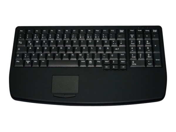 ACTIVE KEY ACTIVE KEY AK-7410-GU-B/US - Soft-Druckpunkt - Touchpad+Nummernfeld - schwarz - US