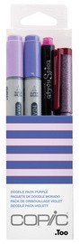 COPIC Marker ciao, 4er Set "Doodle Pack Purple"