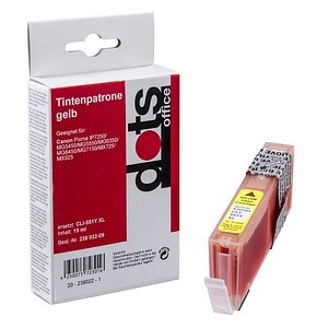 DOTS DOTS gelb Druckerpatrone kompatibel zu Canon CLI-551 XL Y