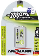 ANSMANN NiMH Akku maxE, 9V-Block, 200 mAh, 1er Blister