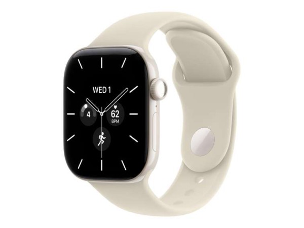 APPLE Watch S12 Keramik Perlweiß Cellular 42mm (Sportarmband sand) S/M MJGW4ZR/A