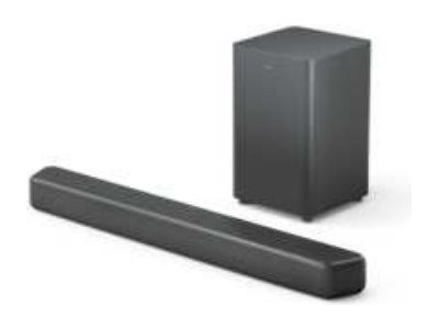 PHILIPS PHILIPS Soundbar 2.1 TAB5309/10  mit kabellosem Subwoofer schwarz