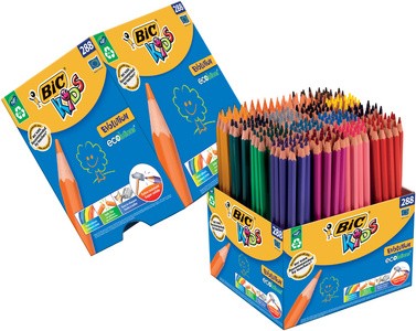 BIC KIDS Buntstifte Evolution ecolutions, 288er Kartonbox