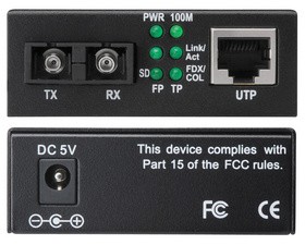 DIGITUS Fast Ethernet Medienkonverter, RJ45/SC, Singlemode