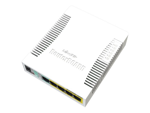 MIKROTIK RB260GSP with 5 Gigabit ports and SFP cag CSS106-1G-4P-1S