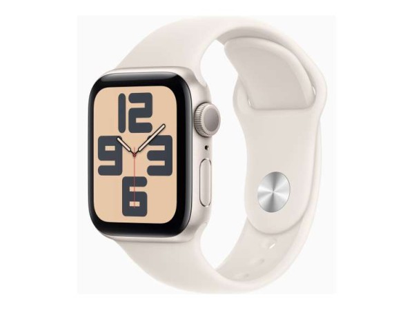 APPLE Watch SE GPS 40mm Starlight Aluminium Case with Starlight Sport Band MXEG3QF/A