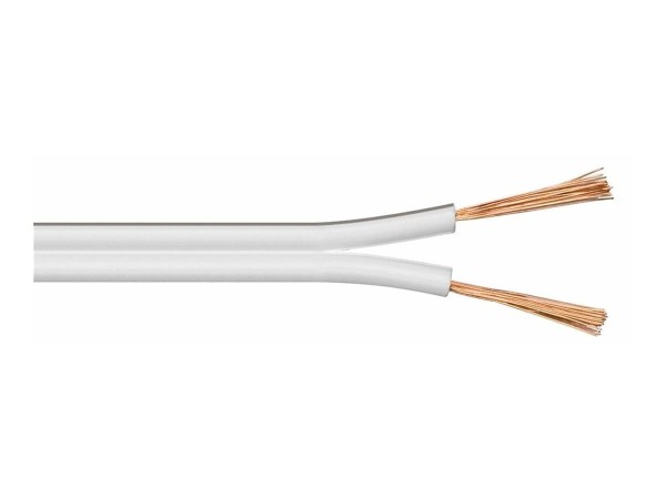 MICROCONNECT MICROCONNECT Loudspeaker cable, 50m, white (AUDSPEAKER2-50C)