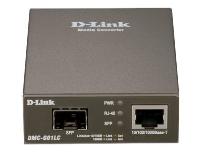D-LINK 10/100/1000 to SFP Standalone Media Converter DMC-G01LC/E