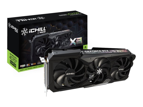 INNO3D GeForce RTX 4070 Ti SUPER iChill X3 16GB C407TS3-166XX-186148H