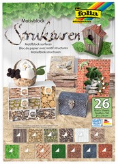 folia Motivblock "Strukturen", 240 x 340 mm, 26 Blatt