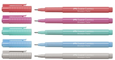 FABER-CASTELL Fineliner BROADPEN Pastell, purpurrosa
