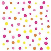 PAPSTAR Motiv-Servietten "Colorful Dots", 330 x 330 mm, pink