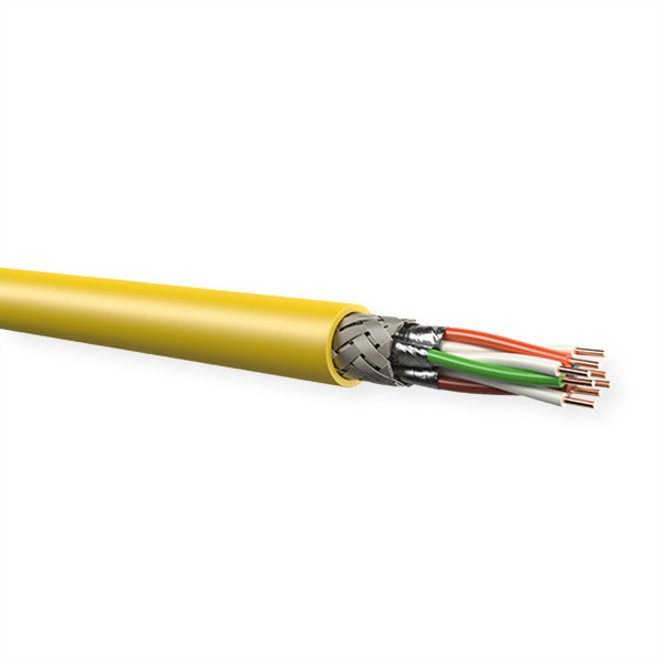 LEONI LEONI MegaLine G12-150 Kat.7A 4P S/FTP AWG22 gelb 1 Meter