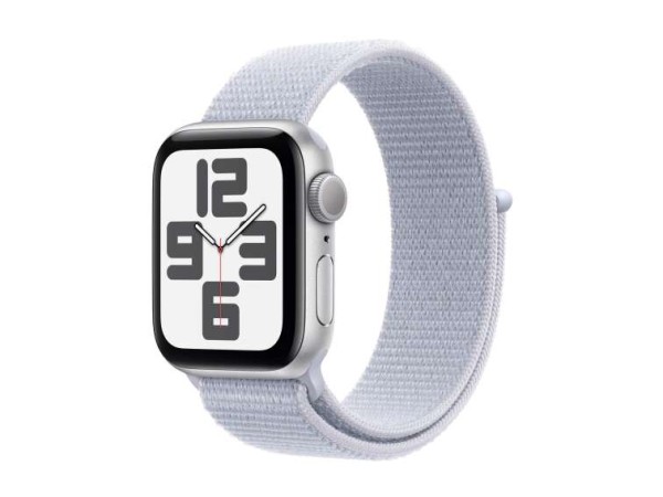 APPLE Watch SE GPS 40mm Silver Aluminium Case with Blue Cloud Sport Loop MXEE3QF/A