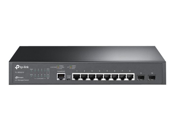 TP-LINK Omada 8-Port Gigabit L2+ Managed Switch with 2 SFP Slots SG3210