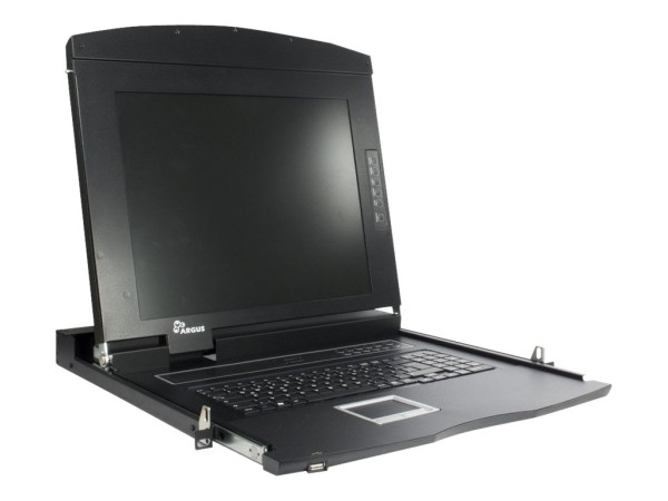 INTERTECH Inter-Tech IPC 17" LCD KVM AS-7116 ULS, VGA 16 Port 99997218