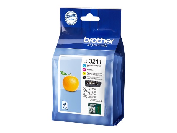 BROTHER LC-3211 Value-Pack BK/C/M/Y LC3211VAL
