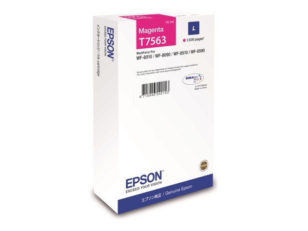 EPSON Ink Cart/T7563 L 14ml MG C13T75634N