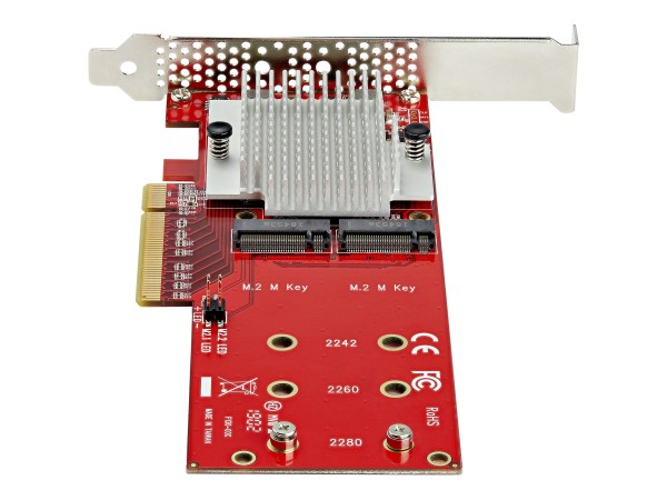 STARTECH.COM X8 DUAL M.2 PCIE SSD ADAPTER PEX8M2E2