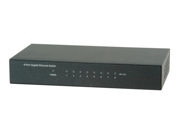 SECOMP ROLINE Gigabit Ethernet Switch 8x Ports 21.14.3521