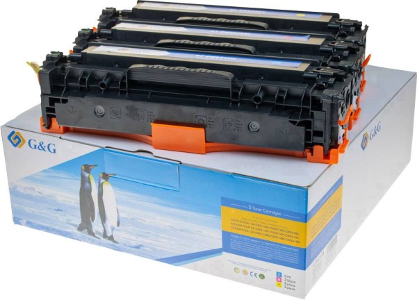 G&G G&G Toner G&G HP HP125A/CF373AM    Multipack      comp. ye/cy/ma